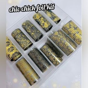 CHIC CHICK Nail Foil Kit 1/$15, 2/$25, 3/$30, 4/$35.$5 each additional!